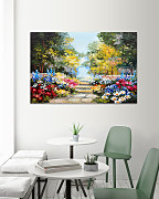 Obraz Maľovaná záhrada s kvetmi 1689